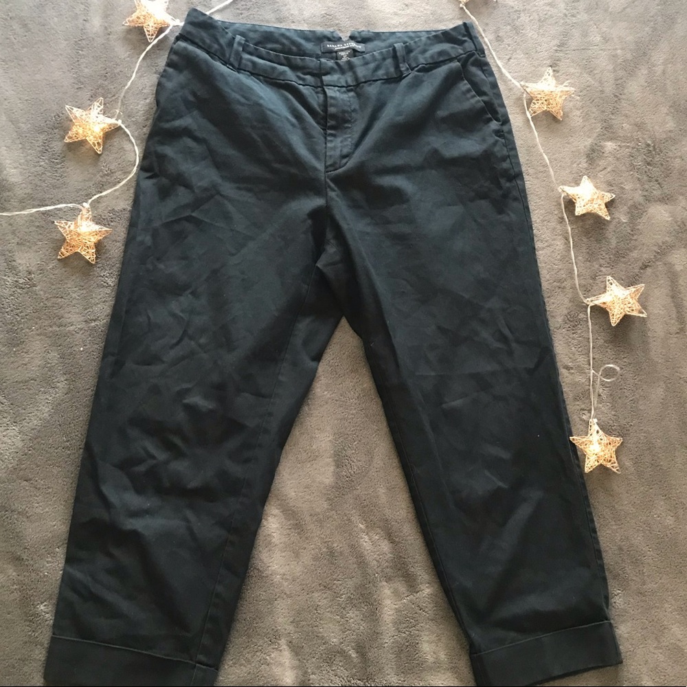 Banana Republic Petite Pants dark navy blue